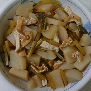 かぶと油揚げの煮物